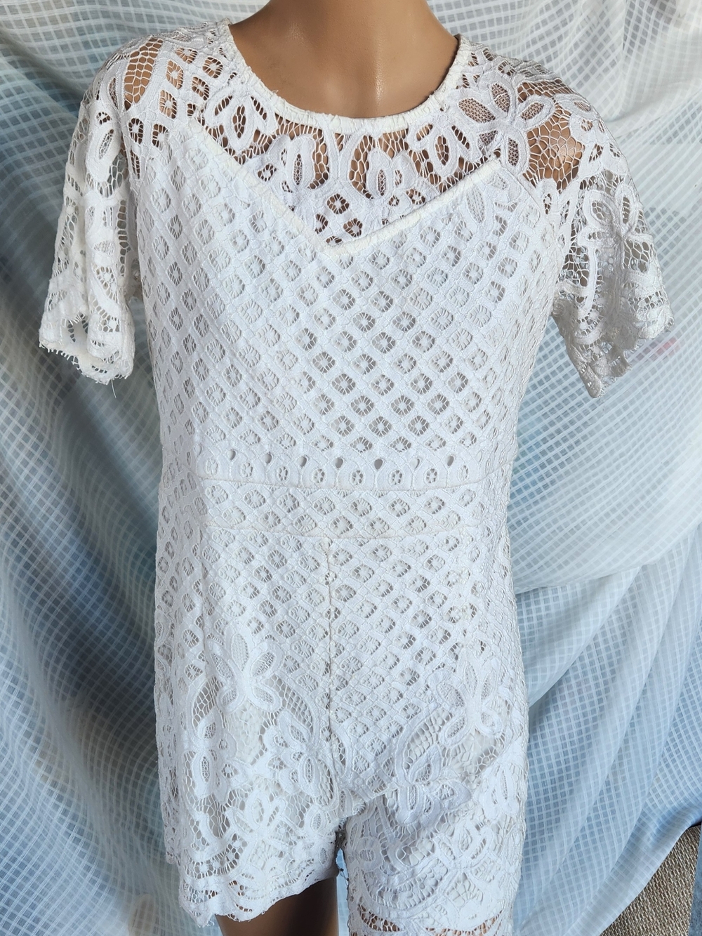 love FiRE White Lace Romper